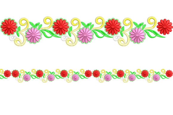 Floral Embroidery Border Review