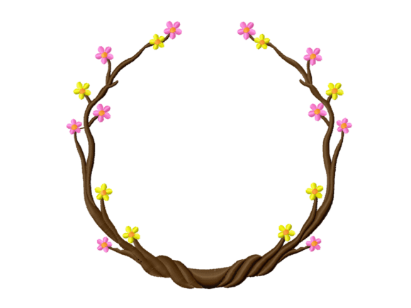 Floral Vine Frame: A Whimsical Touch for Handmade Gifts